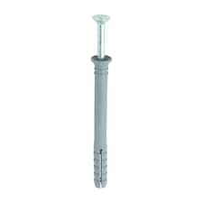 Timco - Nylon Hammer Fixings - PZ - Zinc (Size 6.0 x 80 - 10 Pieces)