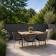 image 8 of 1m x 4m Grey PVC Outdoor Garden Fencing Privacy Screen Roll | Grey | 1