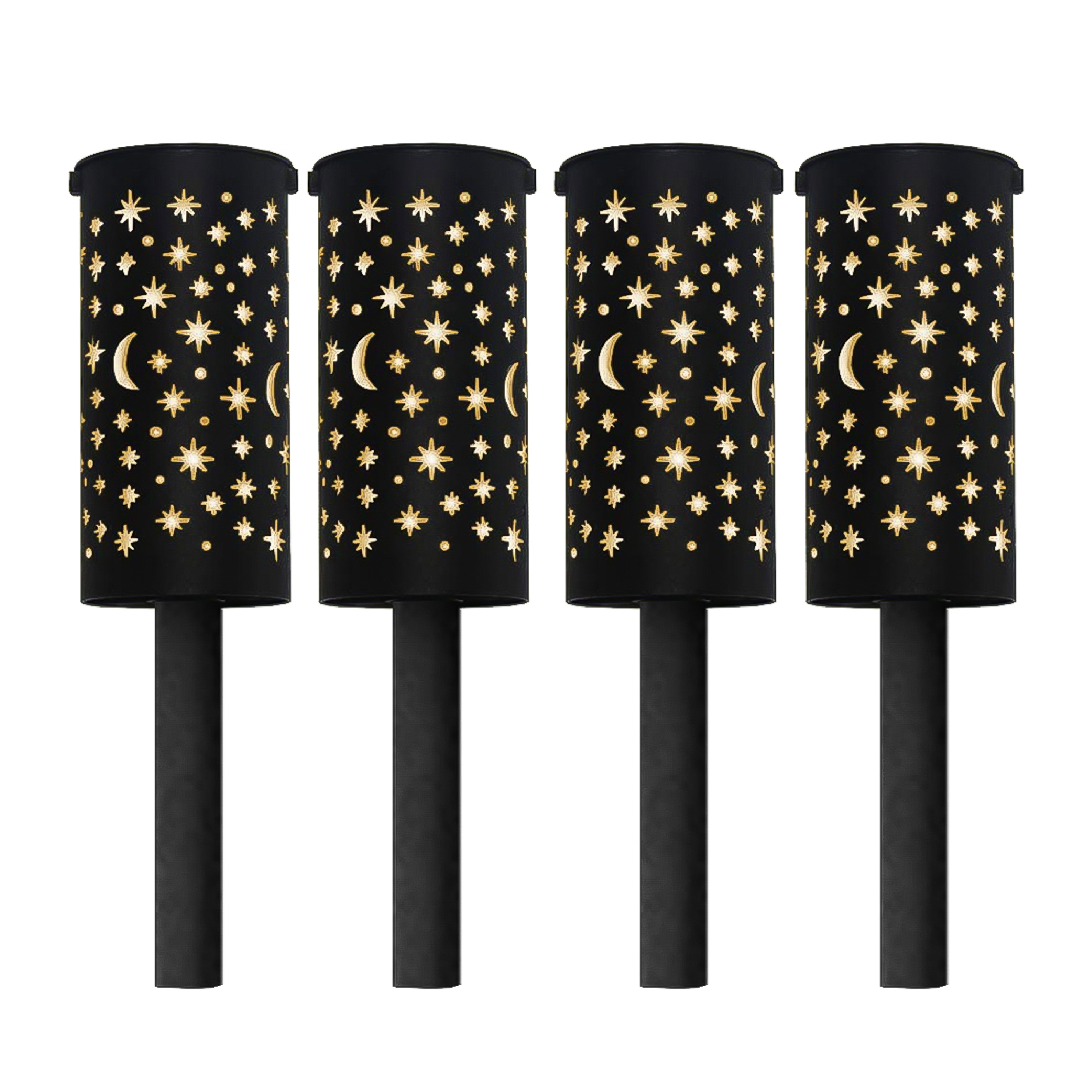 Gardenwize Solar Night Sky Stake Lantern Garden Lights 4 Pack