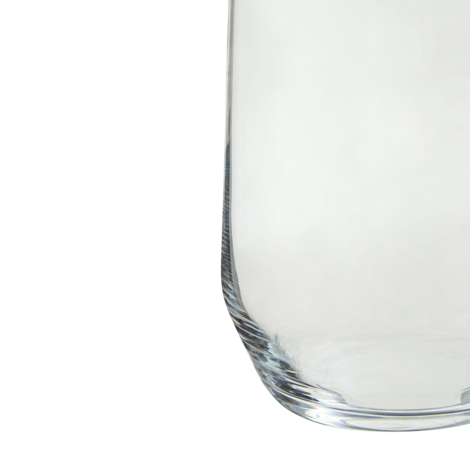 image 1 of Interiors By Premier Versatile Set Of 4 Lead Free Crystal High Ball Glasses, Modern Design Small Tumblers, Sleek Tumblers