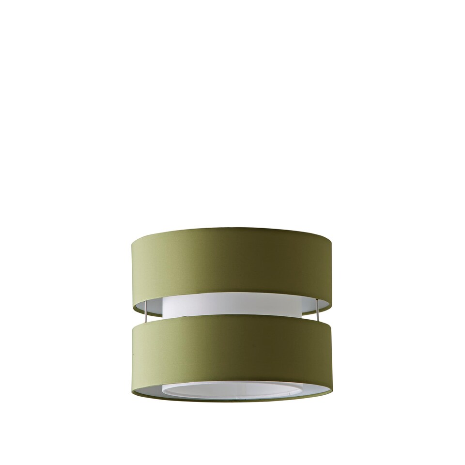 image 1 of ValueLights Sophia Small Olive 2 Tier Ceiling Light Shade | Green