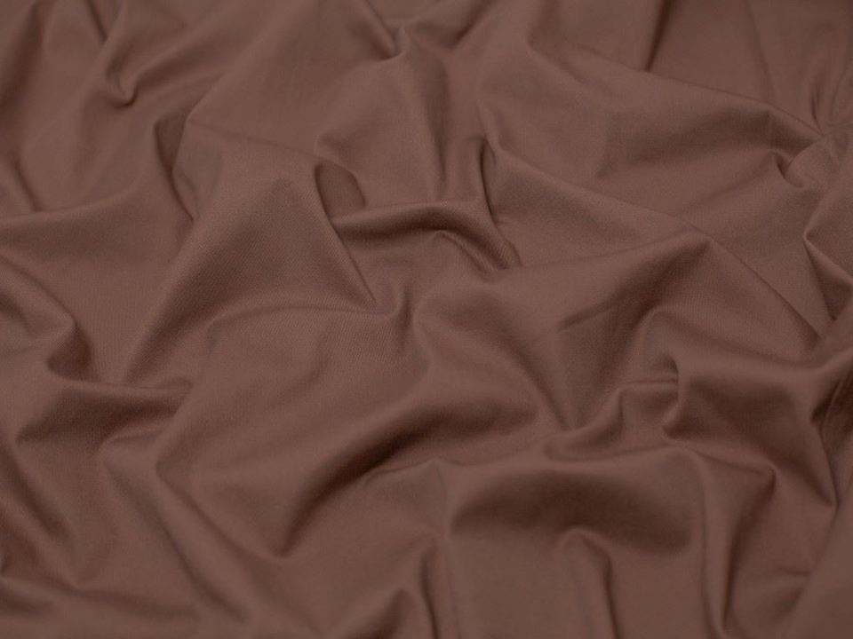 Minerva Core Range Beige Stretch Woven Cotton Twill Fabric for Dressmaking, 130cm / 51" Wide - per metre