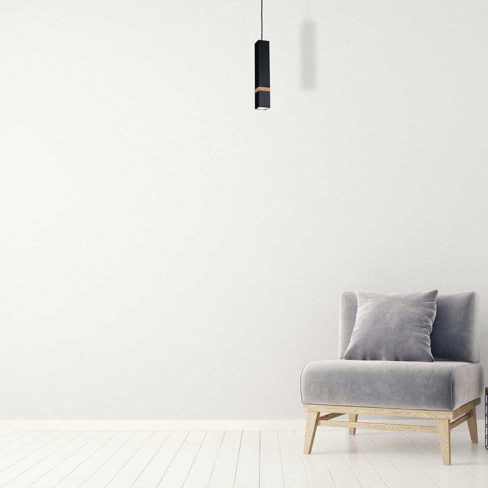 image 1 of Milagro Pendant Lamp Vidar Black 1XGU10