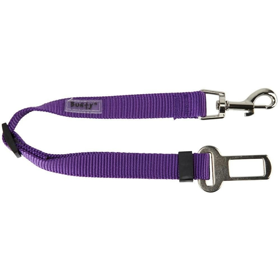 image 1 of Dog & Cat Seat Belt Safety Travel Restraint, Harness Clip For Car Van Lead Red