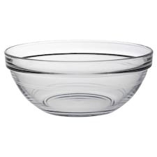 Duralex Lys Stacking Glass Cooking / Ingredients / Food Bowl - 17cm | Clear | Clear