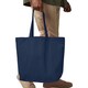 image 2 of Westford Mill Premium Cotton Maxi Tote Bag (Pack of 2) - French Navy - One Size Blue