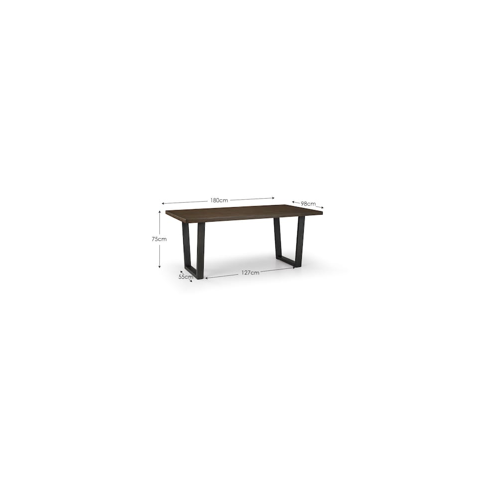 image 1 of Brooklyn Dining Table - Dark Oak