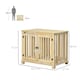 image 7 of PawHut Wooden Dog Crate End Table w/ Soft Washable Cushion, for Medium Dogs