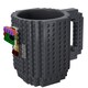 image 1 of Building Bricks DIY Puzzle Mug 400ml with Assorted Blocks Construction Brick Compatible Novelty Coffee Cup Gift Boxed Creative Design