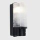 image 3 of ValueLights Griffin Outdoor IP44 Rated Dusk to Dawn Bulkhead Wall Light & Cool White LED Bulb Black
