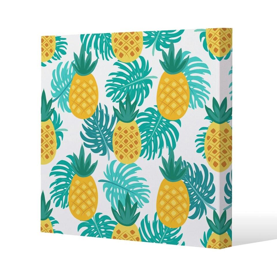 image 1 of Pineapples (Canvas Print) 90 x 90 x 4cm