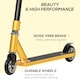 image 6 of HOMCOM Stunt Scooter, 360 degree Entry Level Tricks Scooter with Lightweight Aluminium Deck and ABEC 7 Bearing, For Age 14 older Beginners, Gold Tone
