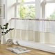 image 1 of Gingham Kitchen Cafe Panels - Beige - 140xm x 46cm