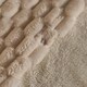 image 4 of OHS Luxury Waffle Textured Fleece Duvet Cover and Pillowcase Bedding Set Cream | Super King