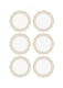 image 1 of Jaswely Collection Porcelain Side Plates, Set of 6 (Sand Beige)