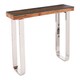 image 1 of Interiors by Premier Natural U Shaped Base Console Table Brown