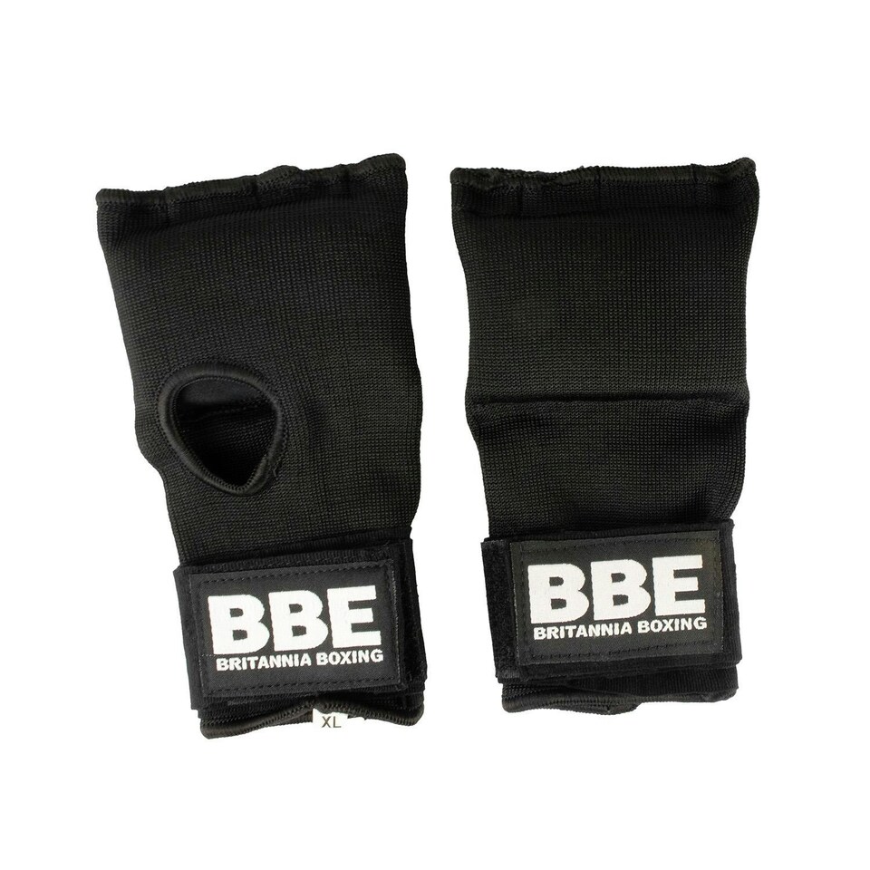 BBE Unisex Adult Boxing Padded Inner Glove - Black - XL