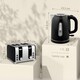image 5 of HOMCOM Kettle and Toaster Set, 1.7L 3000W Rapid Boil Jug Kettle with Strix Thermostat, Limescale Filter, 4 Slice Toaster with 7 Browning Controls, Crumb Tray, Black | Black