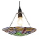 image 4 of Traditional Multi-Coloured Dragonfly Tiffany Glass Pendant Shade | Multi | Multi-coloured | 1