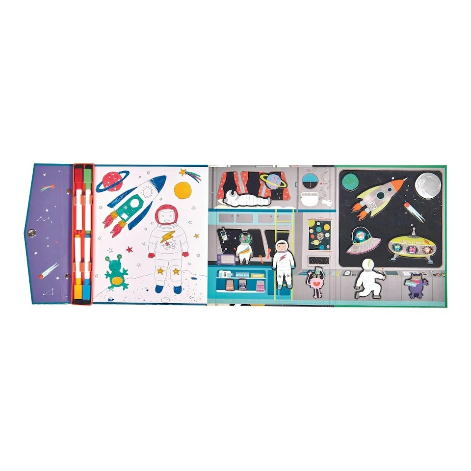 image 1 of Floss & Rock Magnetic 4 in 1 Activity Book - Space Multi | Multi | One Size