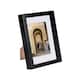 image 1 of Nicola Spring A5 (6 x 8") Photo Frame - Black/White Mount - 3D Photo Frame Picture Frame Box Portrait Display Case (23.5 x 17cm)