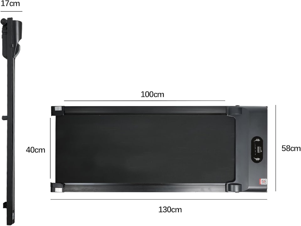 image 1 of Alivio 2.5HP Under Desk Digital Treadmill With Remote And LCD Display