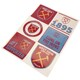 image 2 of West Ham United FC Assorted Designs Car Decal Set (Pack of 6) - Claret Red/Sky Blue - One Size