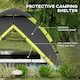 image 4 of Outsunny 3-4 Man Camping Tent Portable with Bag, Quick Setup, Dark Green