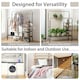 image 6 of CISTWAY Clothes Drying Rack Double Rods Garment Rack Siliver