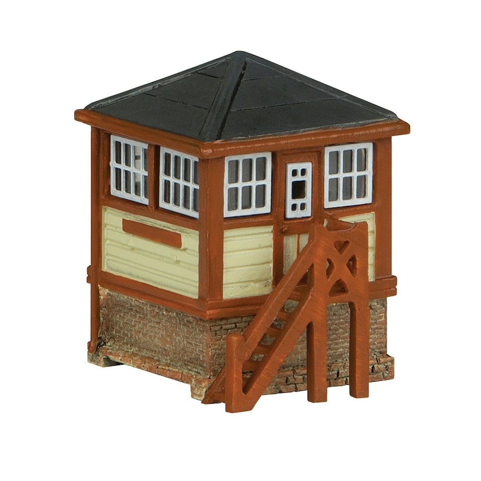Graham Farish Scenecraft Ground Frame Hut Chocolate/Cream (Pre-Built)