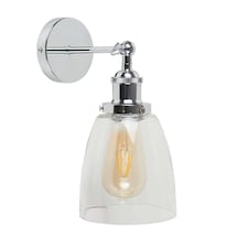 ValueLights Ezrah Silver Indoor Wall Lantern