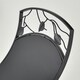 image 8 of Outsunny Iron Folding Arced Firewood Log Holder Leaf Scroll Panel Indoor Outdoor