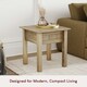image 8 of Vida Designs Panama Lamp Table Side Sofa Bedside Coffee Table, Solid Pine Wood