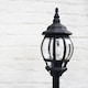 image 3 of ValueLights Black Outdoor Bollard Light with 6W Warm White Bulb | Black