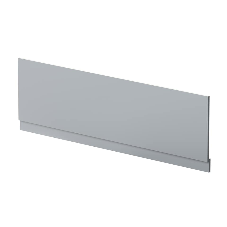 image 1 of 1800mm Straight Reversible Bath Front Panel & Plinth - Satin Grey | Grey | Satin Grey | 1