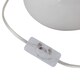 image 3 of Set of 2 Tuscan - White Ceramic Lamps with Grey Cut Out Shade | White | Grey | Medium | 2