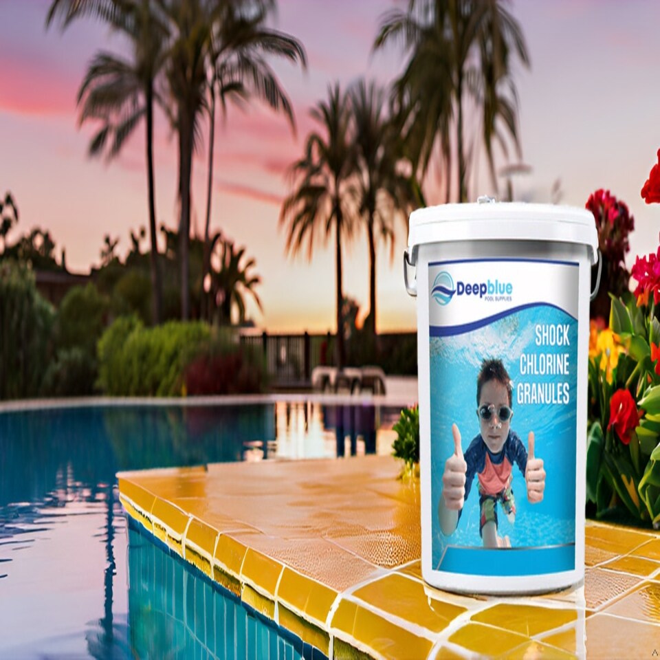 image 1 of Deep Blue Pro Shock Chlorine Granules for hot tubs, swim spas and swimming pools 5Kg