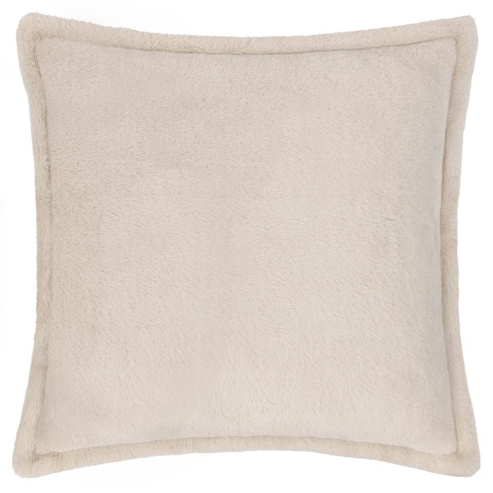 image 1 of Furn Kallu Faux Fur Cushion | Cream | Natural | 45 x 45cm | 1