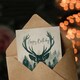 image 3 of Scottish Stag in Forest Highlands Animal For Him Birthday Card