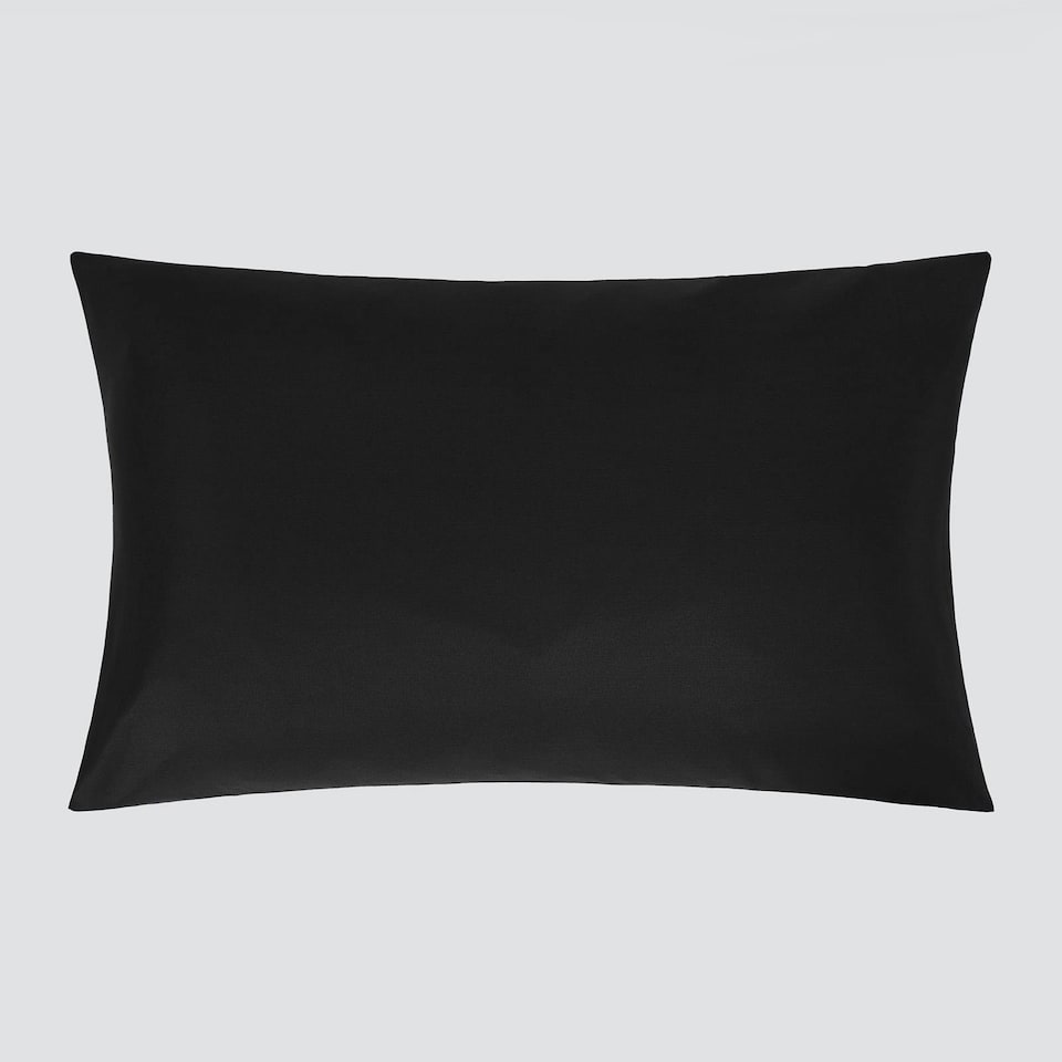 image 1 of OHS 2 x Hotel Luxury Quality Bedroom Housewife Pillowcases, 50x75cm - Black
