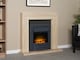 image 2 of Adam Malmo Fireplace in Oak & Black, 39 Inch