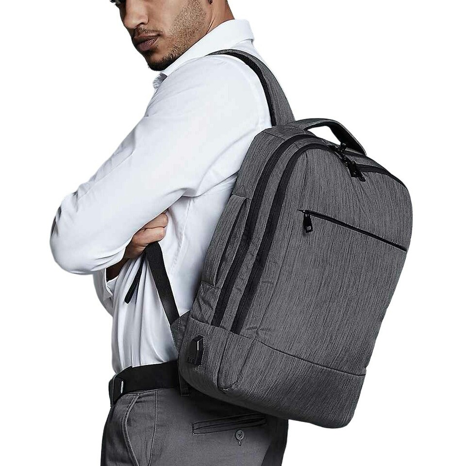 image 1 of Quadra Q-tech Charge Convertible Backpack - Granite Marl - One Size (UTPC6604)