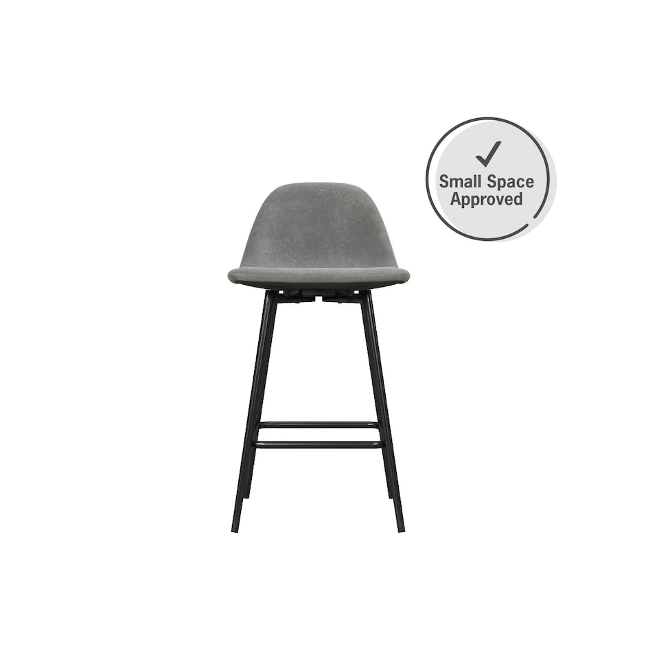 image 1 of Calvin Counter Stool in PU Camel | Orange | Camel