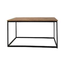 Industrial Coffee Table - Mango Wood/Iron - L60 x W110 x H45 cm - PP Sawn Finish Brown