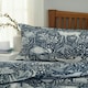 image 3 of Woodland Folk Cotton Blend Duvet Cover Set – Forest Print Bedding | Blue | navy | Super King