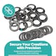 image 2 of 30mm Brass Eyelets with Washers for Arts & DIY Projects - 10 Pcs