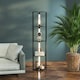 image 2 of HOMCOM Corner Floor Lamp with Dimmable Warm White LED Light, Black