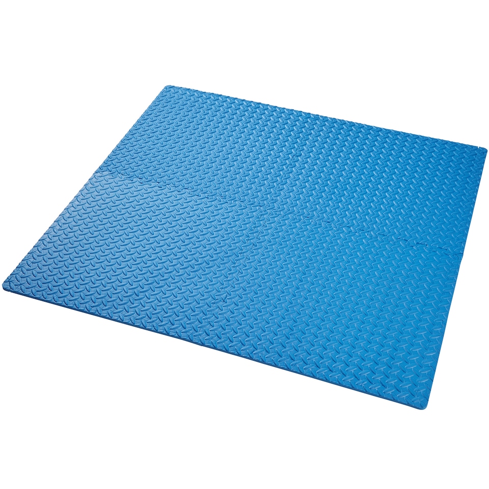 image 1 of Gym Mats - 24 interlocking sections with 48 edge pieces | Blue | blue | One Size | 24