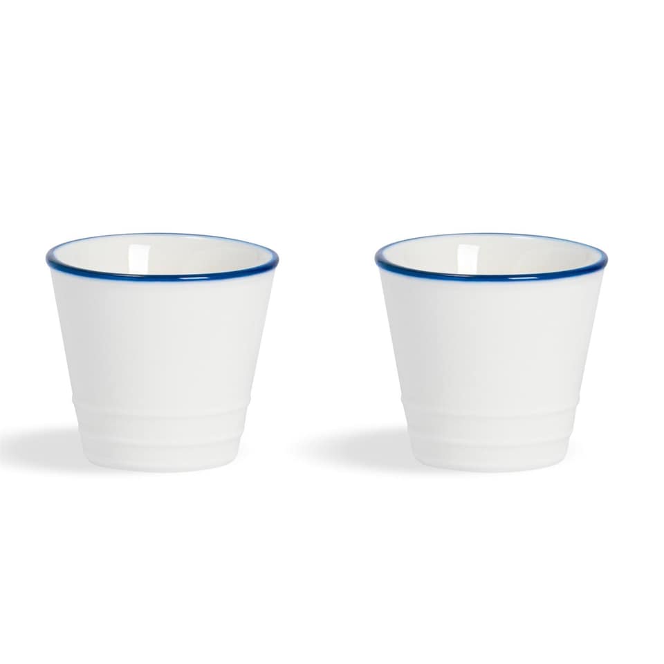 image 1 of Nicola Spring White Farmhouse Egg Cups - 5cm - Pack of 2