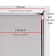 image 2 of FURNISHED Blackout Roller Blind with Silver Glitter Trim and Black Bow Trimmable Window Shade | Purple | Aubergine | (W) 215cm x (L) 210cm